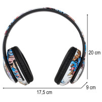 Słuchawki bezprzewodowe nauszne bluetooth RGB 150mah gaming