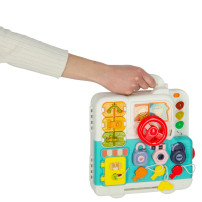 Tablica manipulacyjna sensoryczna walizka montessori XXL miś światło dźwięk