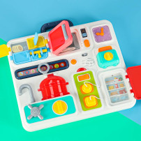 Tablica manipulacyjna sensoryczna kuchnia w walizce montessori 18m+