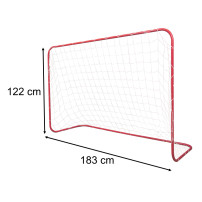 Bramka piłkarska dla dzieci 183x122 cm - stal ocynkowana, system klik