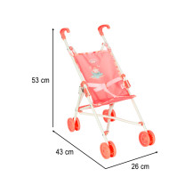 Wózek dla lalek spacerówka składany baby annabell różowy
