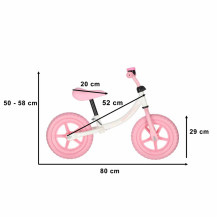 Rowerek biegowy trike fix balance z dzwonkiem różowy 2+