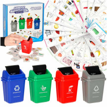 Gra edukacyjna segregacja śmieci EKO + 108 kart, 6+