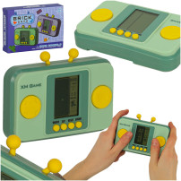 Elektroniczna konsola retro kieszonkowa zielona 6+