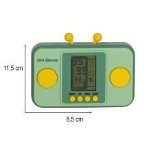 Elektroniczna konsola retro kieszonkowa zielona 6+