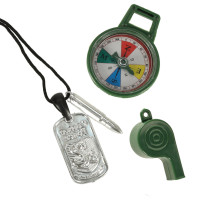 Zestaw wojskowy dla dzieci: kamizelka, karabin, lornetka 10el.