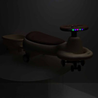 Jeździk grawitacyjny swing fix S5 LED z przyczepką, świecące koła