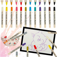 Markery akrylowe do kamieni i tkanin DIY 12 szt. wodoodporne