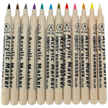 Markery akrylowe do kamieni i tkanin DIY 12 szt. wodoodporne