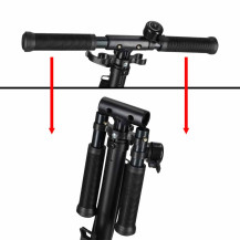 Hulajnoga miejska trike fix składana koła 200mm czarno-fioletowa