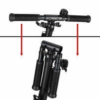 Hulajnoga miejska trike fix składana koła 200mm czarno-fioletowa