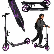 Hulajnoga miejska trike fix składana koła 200mm czarno-fioletowa