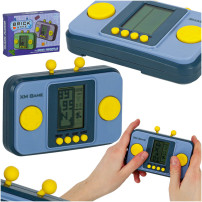 Elektroniczna konsola retro przenośna gierka kieszonkowa niebieska