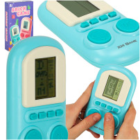Elektroniczna konsola retro kieszonkowa niebieska 6+