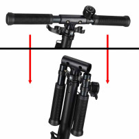 Hulajnoga miejska trike fix składana koła 200mm czarno-szara