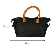 Torba podróżna do wózka dla mamy zestaw czarna 48x30x21 cm