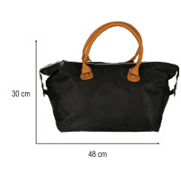 Torba podróżna do wózka dla mamy zestaw czarna 48x30x21 cm