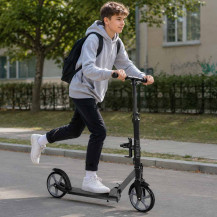 Hulajnoga miejska trike fix składana koła 200mm czarno-szara