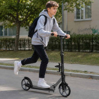 Hulajnoga miejska trike fix składana koła 200mm czarno-szara