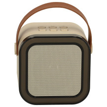 Zestaw do karaoke głośnik bluetooth i mikrofon RGB beżowy