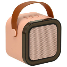 Zestaw do karaoke głośnik bluetooth + mikrofon LED różowy