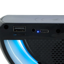 Lampka LED RGB z głośnikiem bluetooth i ładowarką indukcyjną
