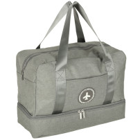 Torba podróżna bagaż podręczny do samolotu 39x30x18 cm szara
