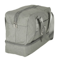 Torba podróżna bagaż podręczny do samolotu 39x30x18 cm szara