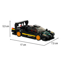 Rastar pagani zonda r 1:28 klocki 387 el. - model do złożenia