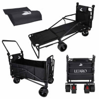 Wózek transportowy luaro 2w1 składany z funkcją leżaka