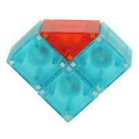 Klocki magnetyczne świecące 32 el. figury 3D dla dzieci 3+