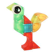 Klocki magnetyczne świecące 32 el. figury 3D dla dzieci 3+