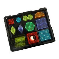 Klocki magnetyczne świecące 32 el. figury 3D dla dzieci 3+