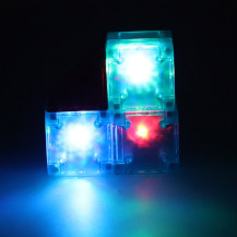 Klocki magnetyczne świecące 32 el. figury 3D dla dzieci 3+