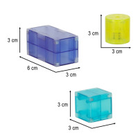 Klocki magnetyczne świecące 32 el. figury 3D dla dzieci 3+