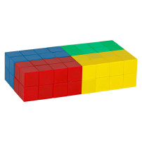 Klocki magnetyczne sześcienne 64 el. dla dzieci 3+