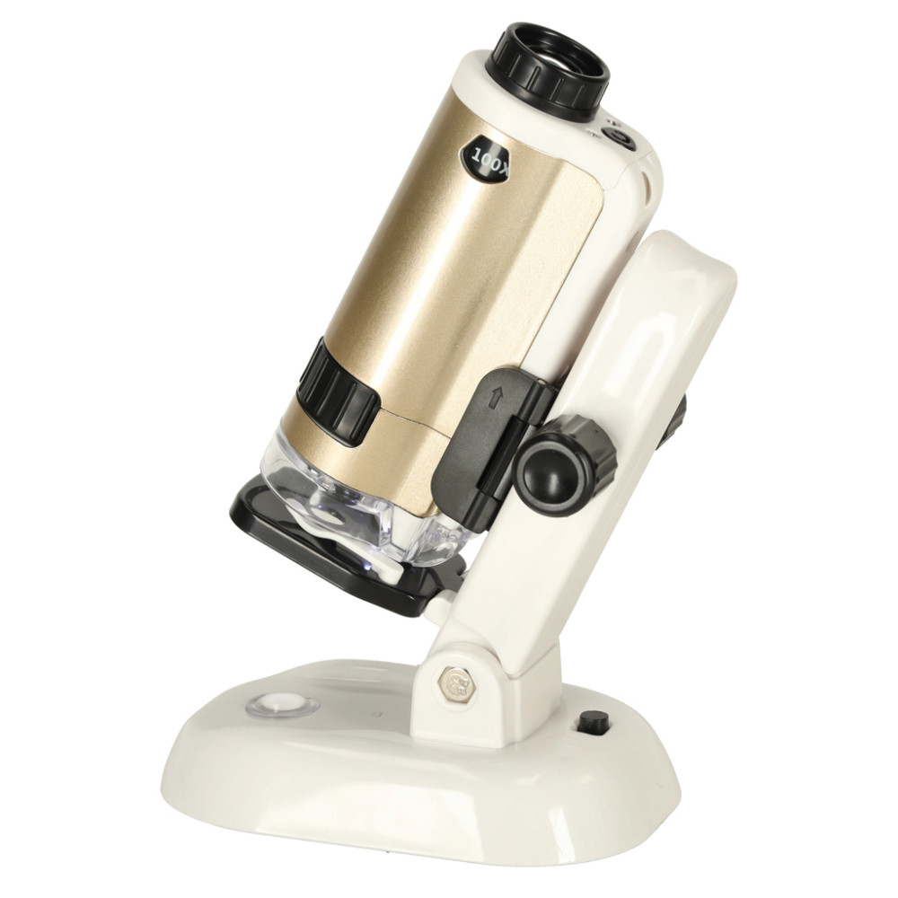 Mikroskop kieszonkowy mini LED dla dzieci 100x 250x - zabawka STEM