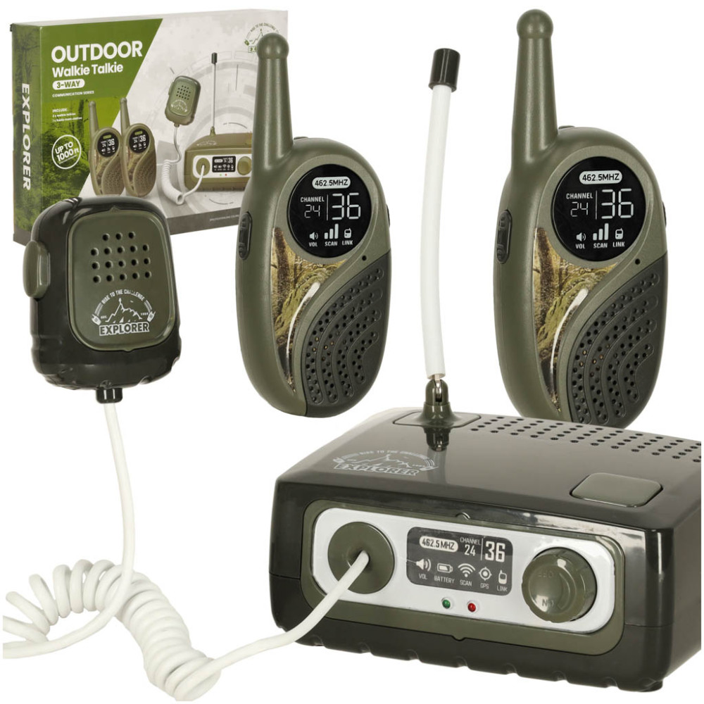 Walkie talkie dla dzieci z centralą wojskowy zasięg 333 m