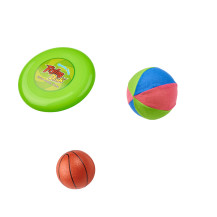 Zestaw sportowy 5w1 badminton siatkówka koszykówka tenis frisbee