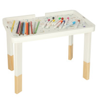 Tablica manipulacyjna lulilo ludo stolik sensoryczny 2w1 miętowy