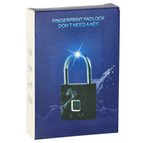 Kłódka elektroniczna na odcisk palca IP56, USB - KX3852