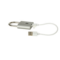 Kłódka elektroniczna na odcisk palca IP56, USB - KX3852