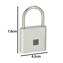 Kłódka elektroniczna na odcisk palca IP56, USB - KX3852