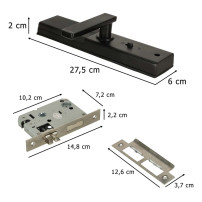 Zamek elektroniczny smart na odcisk palca, kod i bluetooth