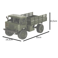 Samochód RC off-road 4WD 1:16 ciężarówka wojskowa RTR