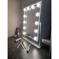 Lusterko kosmetyczne LED hollywood 12 żarówek USB 30x40 cm