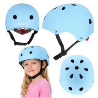 Kask rowerowy dziecięcy trike fix LED regulowany m 55-58cm niebieski