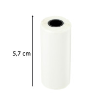 Rolki papier termiczny samoprzylepny do mini drukarki 5,7cm x 4,5m 5 szt.