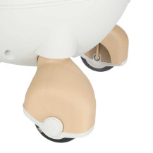 Jeździk grawitacyjny LED swing fix S4 z muzyką 76cm złoto-biały