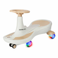Jeździk grawitacyjny LED swing fix S4 z muzyką 76cm złoto-biały